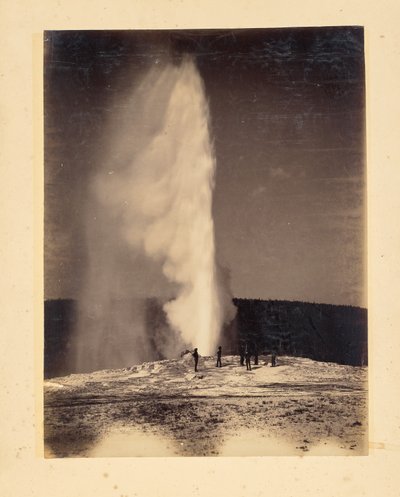 Old Faithful em erupção de John K. Hillers