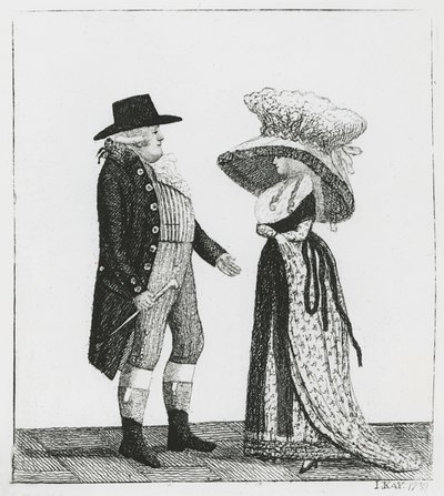 Capitão Dalrymple e Penelope Macdonald, 1787 de John Kay