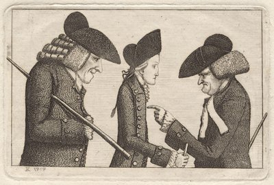 Henry Home, Lord Kames; Hugo Arnot; James Burnett, Lord Monboddo por John Kay de John Kay