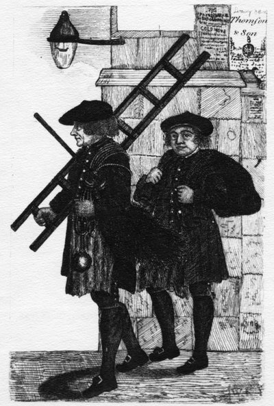 A cidade de Tron Men, ilustração de &39;Kay Edinburgh Edições&39; por John Kay, publicado em 1830 de John Kay
