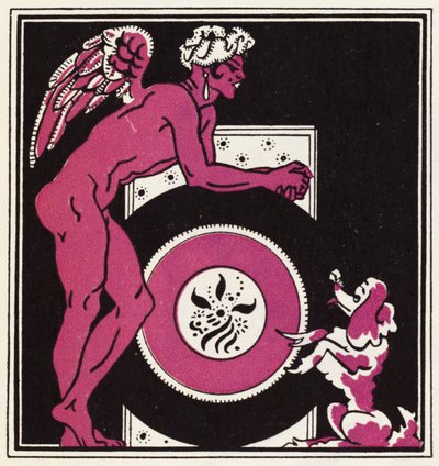 Embelezamento para A História de Aladino e a Lâmpada Maravilhosa (cor litho) de John Kettelwell