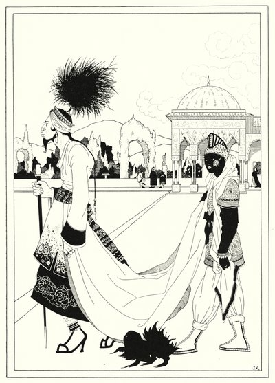 Ilustração para A História de Aladino e a Lâmpada Maravilhosa (litho) de John Kettelwell