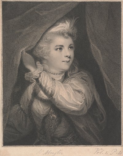 Sra. Frances Abington (née Barton) como Roxalana em "The Sultan de John Keyse Sherwin