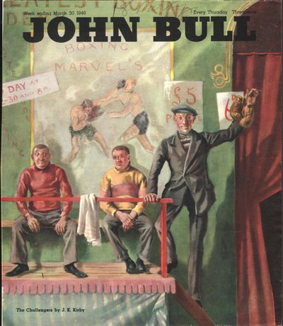 Capa frontal de "John Bull", Março de 1946 (cor litho) de John Kynnersley Kirby