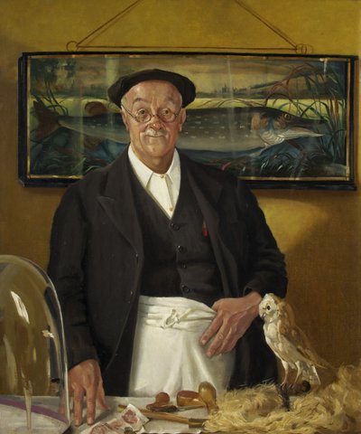 Mr. Chopping the Taxidermist (óleo sobre tela) de John Kynnersley Kirby
