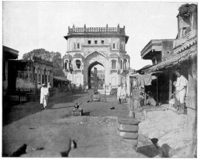 Portão para Lucknow, Índia, final do século XIX de John L. Stoddard