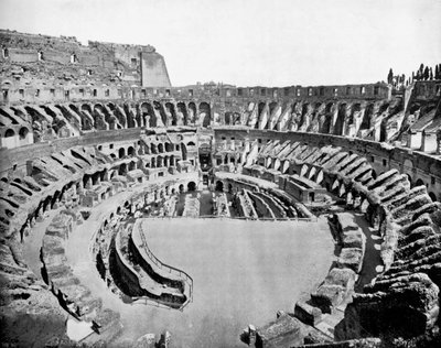Interior do Coliseu, Roma, 1893. de John L. Stoddard