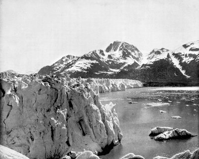 Geleira Muir, Alasca, EUA, 1893. de John L. Stoddard