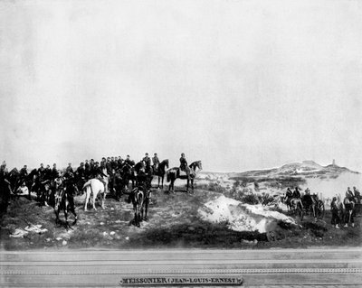 Napoleão III na batalha de Solferino, 1859, 1893. de John L. Stoddard