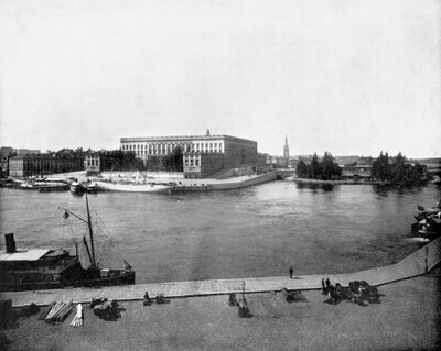 Palácio Real, Estocolmo, Suécia, 1893. de John L. Stoddard