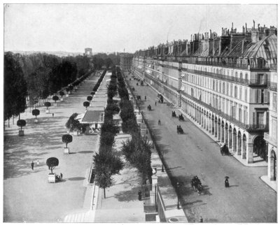 Rue de Rivoli, Paris, final do século XIX de John L. Stoddard