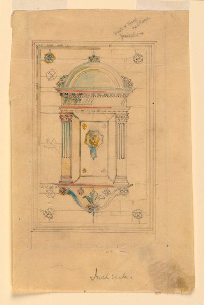 Projeto para um nicho de parede de John La Farge