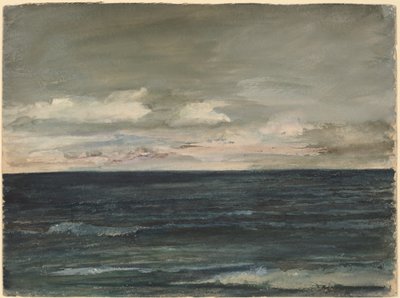 Estudo de lição na costa de Jersey de John La Farge