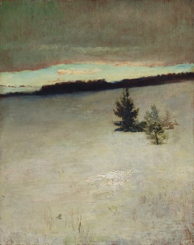 Campo de neve, manhã, Roxbury de John La Farge