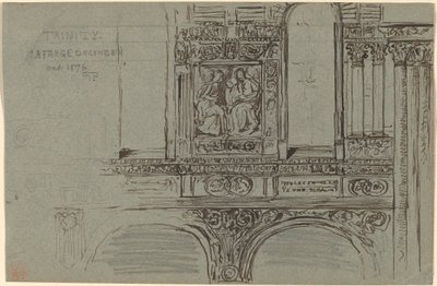 Trinity Church, Boston (nave) - Mural Study de John La Farge
