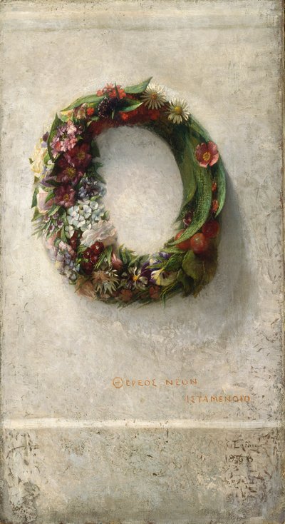 Wreath of Flowers, 1866. de John La Farge