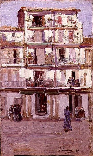 Casa em Tânger (óleo sobre tela) de John Lavery