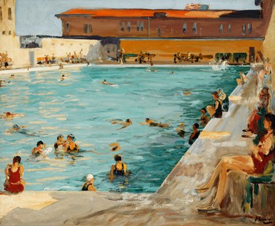 The Peoples &39;Pool, Palm Beach de John Lavery