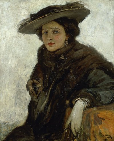 O Chapéu Espanhol ou Sra. Gerard Chowne de John Lavery