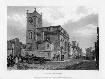Igreja de São Pedro le Bailey, Oxford, 1835. de John Le Keux