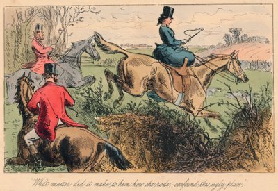 "O que importava para ele como ela cavalgava, confundisse este lugar feio", 1865. Artistas: John Leech, Hablot Knight Browne. de John Leech, Hablot Knight Browne