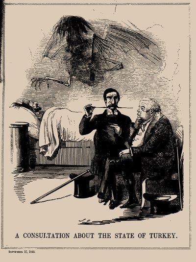 Uma Consulta sobre o Estado da Turquia. Punch, 17 de setembro de 1853, 1853. de John Leech