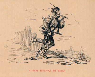 Um dinamarquês que segura seu montante, c1860, c1860 de John Leech