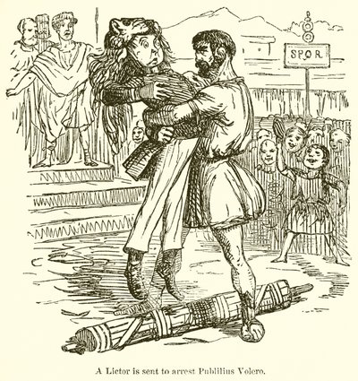 A Lictor é enviado para prender ou seja, Volero de John Leech