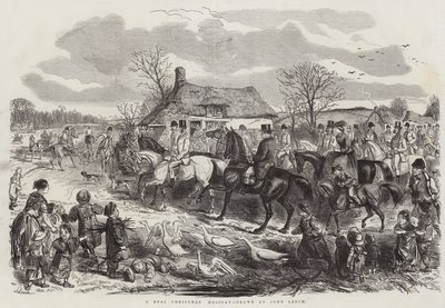 Um verdadeiro feriado de Natal de John Leech