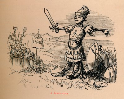 Um corvo assustador, 1852 de John Leech