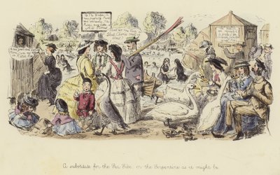 Um substituto para o Lado do Mar, ou o Serpentine como poderia ser de John Leech