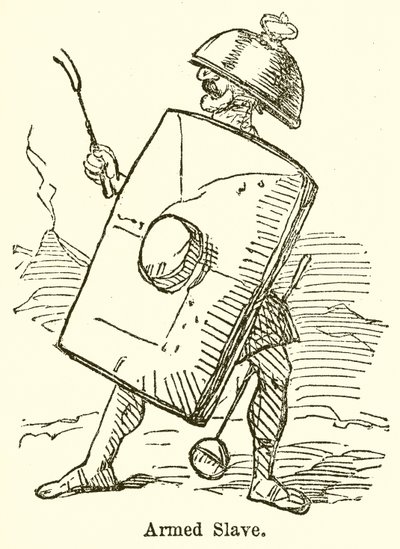 Escravo Armado (gravura) de John Leech