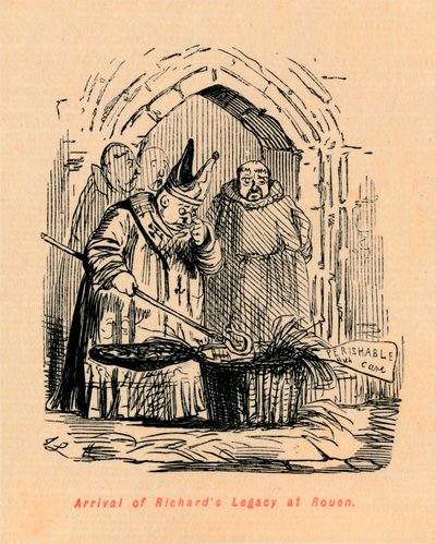 Chegada do Richards Legacy em Rouen, c1860, c1860 de John Leech