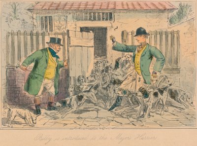 Billy é apresentado aos Majors Harriers, 1858 de John Leech