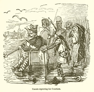 Canute Reprovando seus cortesãos de John Leech