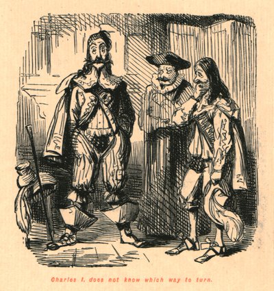 Charles I. não sabe para onde ir, 1897. de John Leech