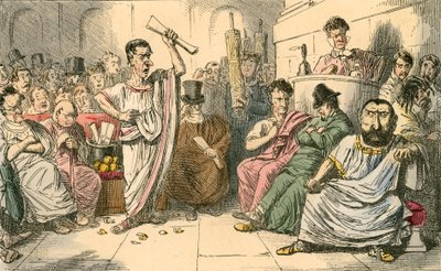 Cícero denunciando Catalina de John Leech