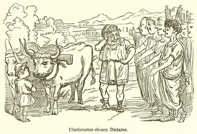 Cincinnatus escolhido Ditador de John Leech