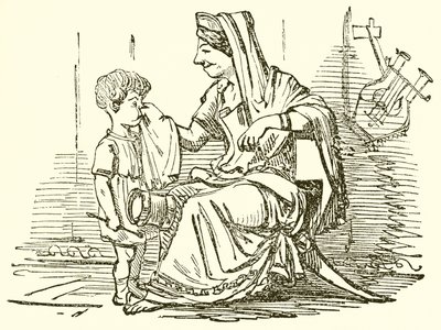 Cornelia, mãe do Gracchi de John Leech
