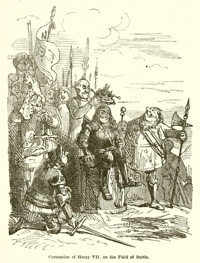 Coroação de Henrique VII no Campo de Batalha de John Leech