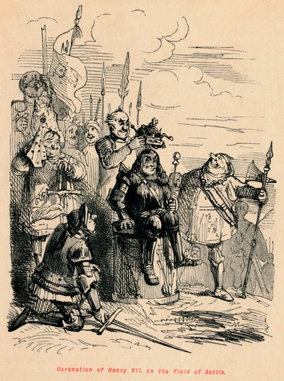 Coroação de Henrique VII no campo de batalha, de John Leech