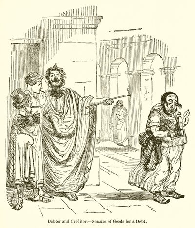 Devedor e Credor. - Apreensão de Bens por uma Dívida de John Leech