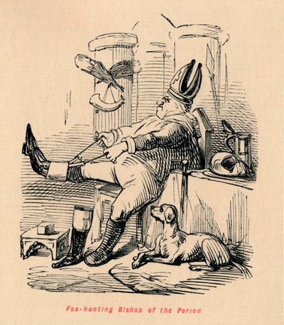 Bispo do período da caça à raposa, c1860, c1860 de John Leech