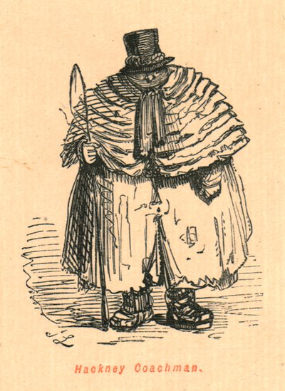 Hackney Coachman, 1897. de John Leech