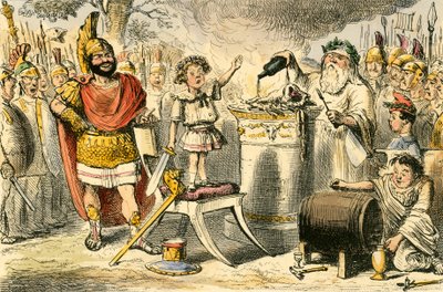 Aníbal, enquanto ainda uma criança jura eterno ódio aos romanos de John Leech