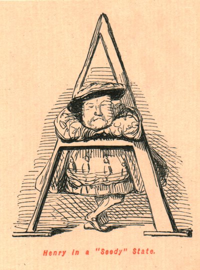 Henry em um estado Seedy, 1897. de John Leech