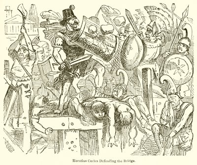 Horatius Cocles defendendo a ponte de John Leech
