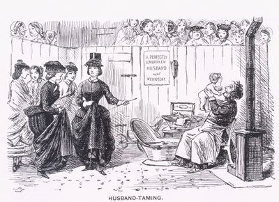 Marido-Domar, Almanack para &39;59, da revista &39;Punch&39;, 1859 de John Leech