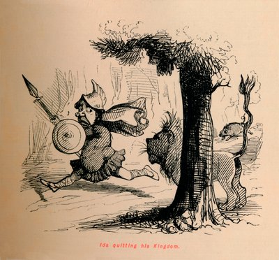 Ida deixando seu reino, c1860, c1860. de John Leech