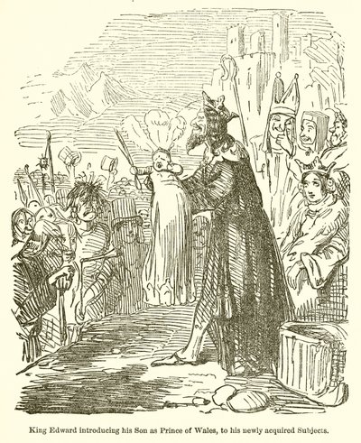 Rei Eduardo Apresentando seu Filho como Príncipe de Gales, aos seus Assuntos Recém-Adquiridos de John Leech
